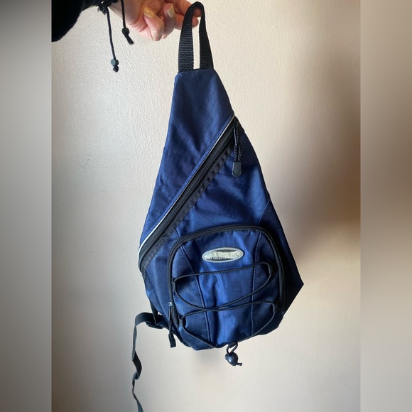 Vintage Bags Vintage Xhilaration Y2k Blue Black Sling Crossbody